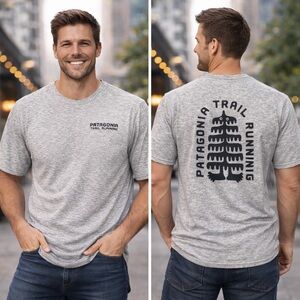 Patagonia Mens XL Capilene Cool Daily Tee Shirt Trail Running Short Sleeve Gray